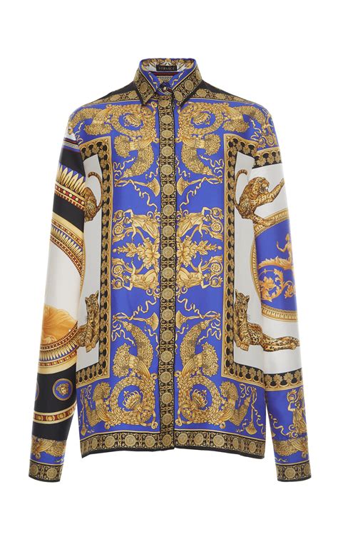 chemisier versace femme|long sleeve versace shirt.